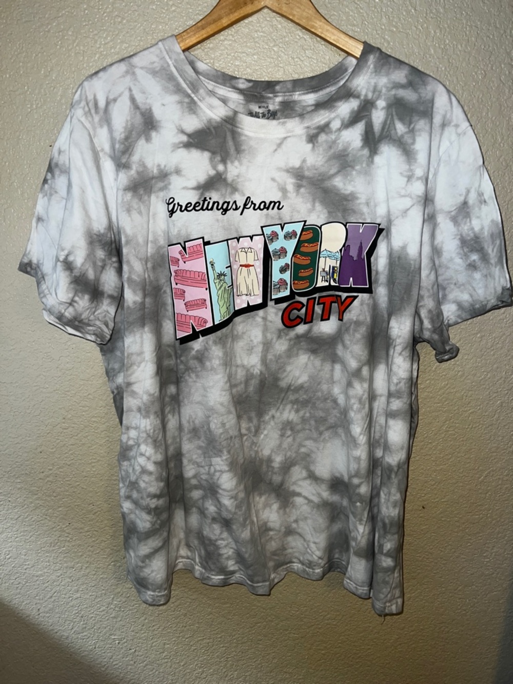 Women's Netflix All the Boys I've Loved Before NY City Tie Dye T-Shirt